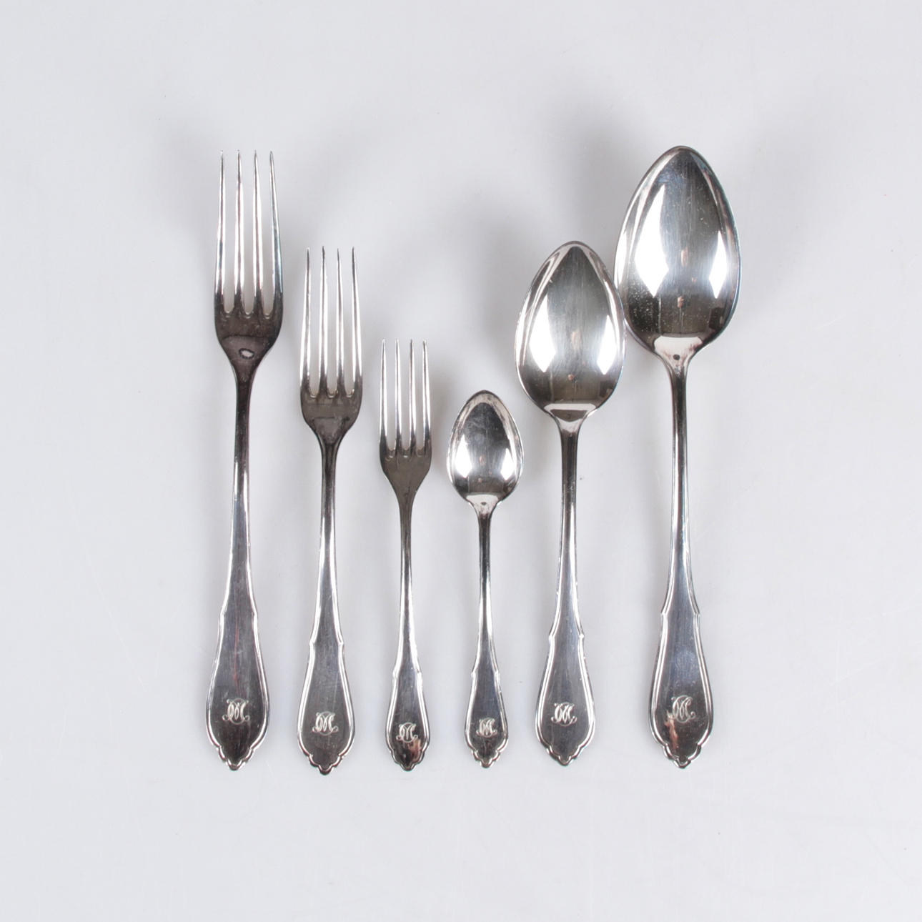 BESTICK, 72 delar, nysilver, AG Dufva, 1900-tal.