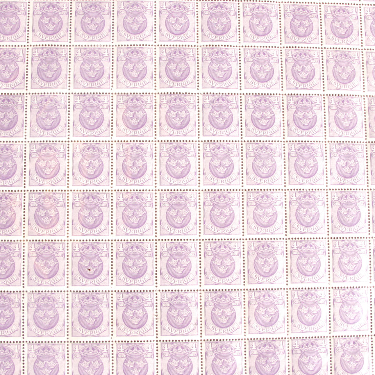 FRIMÄRKEN, helark, 5 st. Lilla riksvapnet, valör 1 - 5 öre.