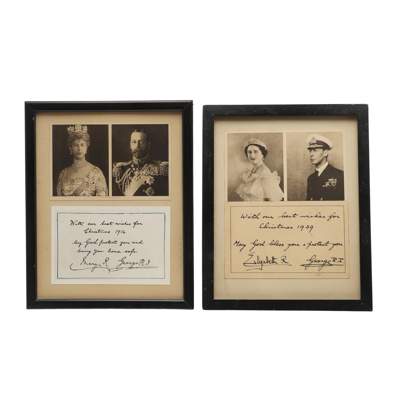 GEORGE VI (1895-1952) AND ELIZABETH (1900-2002), KING AND QUEEN CONSORT ...