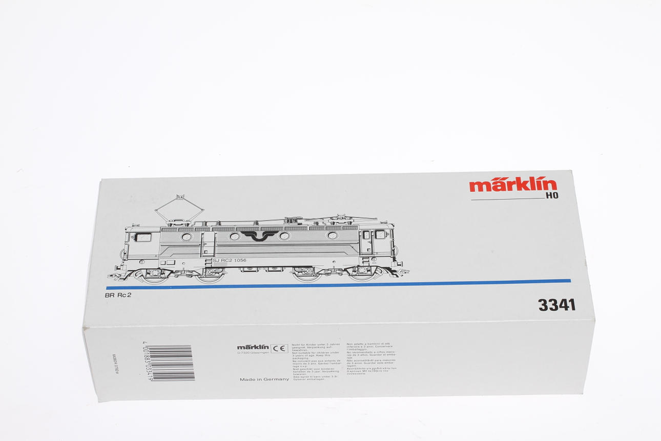 MODELLTÅG MÄRKLIN svenska loket 3341 Rc2 i originalkartong.