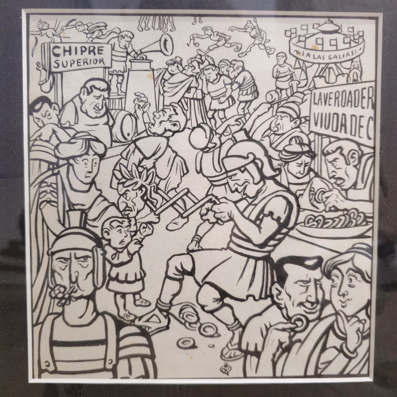 GAIETÀ CORNET. GALLERNA. FILTPENNA PÅ PAPPER.