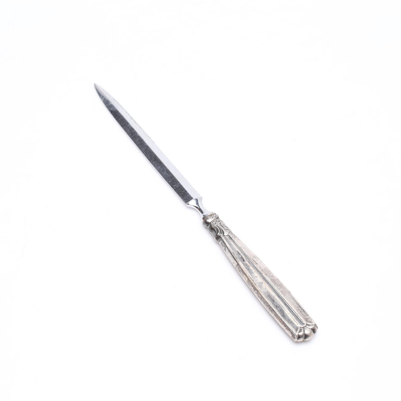 BRIEFMESSER, Silber und Stahl.