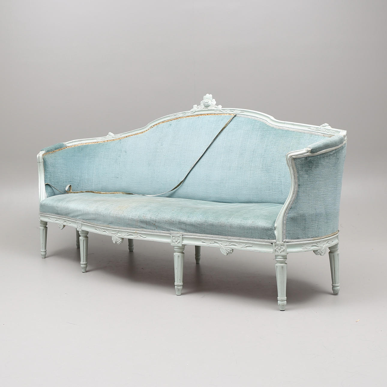 BADKARSSOFFA, gustaviansk, 1700/1800-tal.