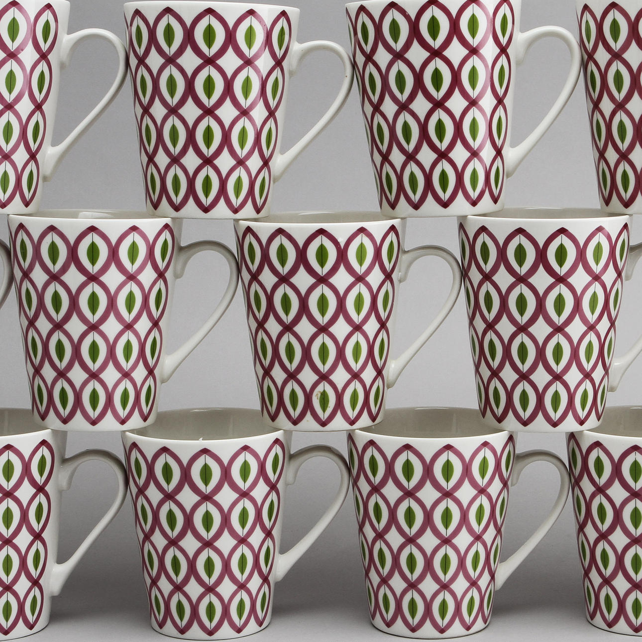 KAFFEMUGGAR, 20 st, "Retro", Stig Lindberg, Retro Edition.