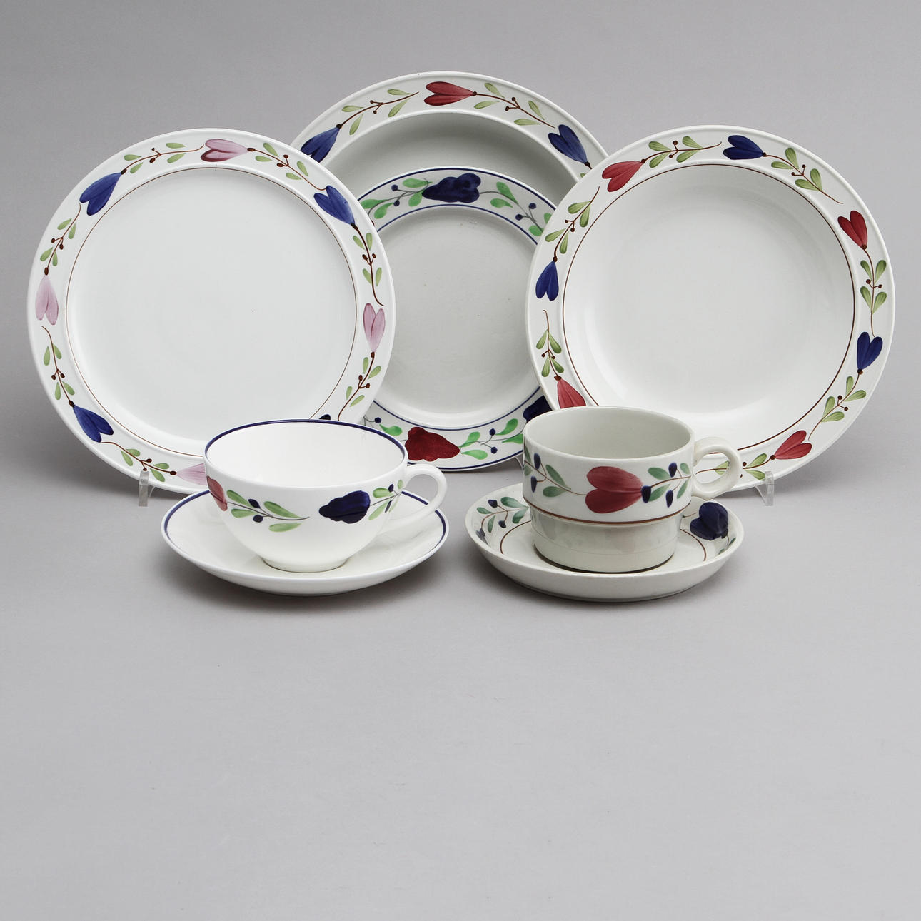 SERVISDELAR, 20 st, "Ranka", Stig Lindberg, Gustavsberg.