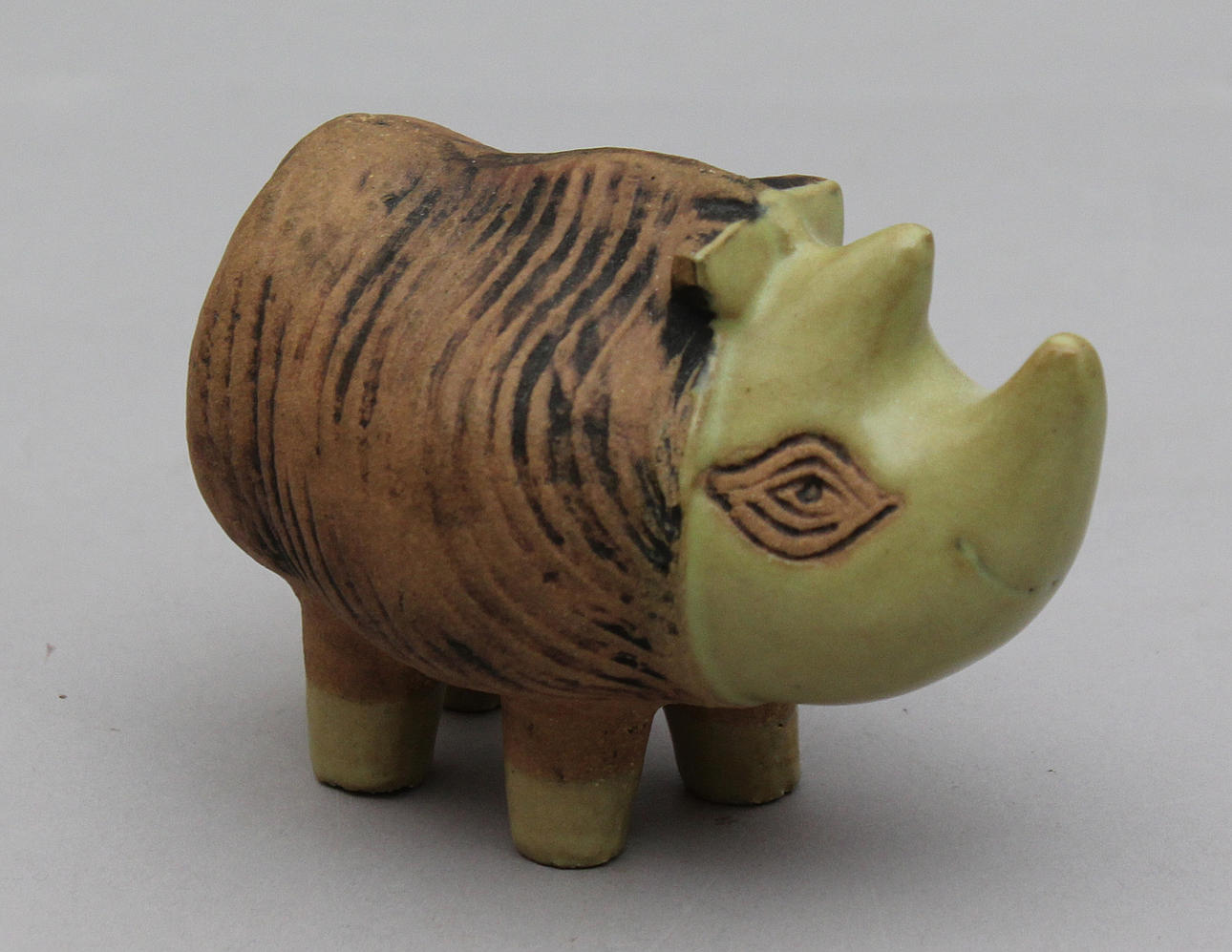 LISA LARSON. Noshörning, stengods. Gustavsberg.