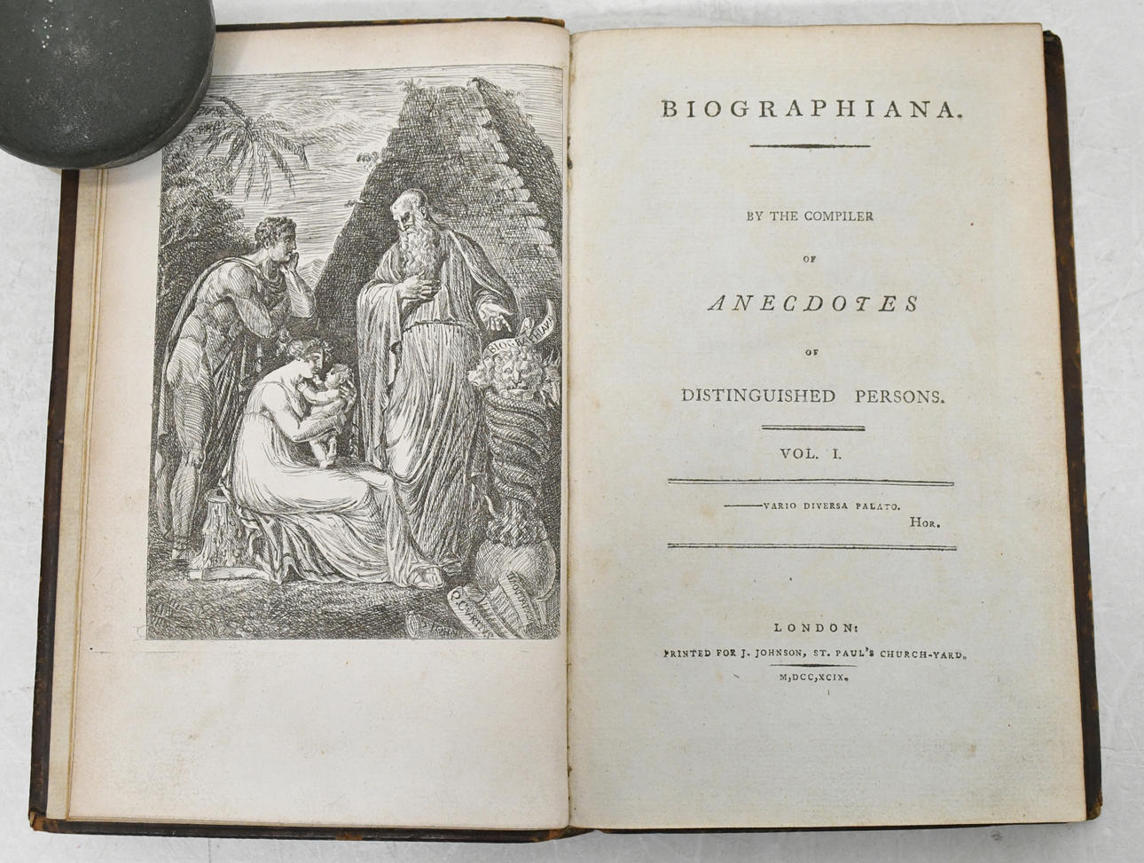 SEWARD, WILLIAM. Biographiana. I-II. By the Compiler of Anecdotes of Distinguished Persons.