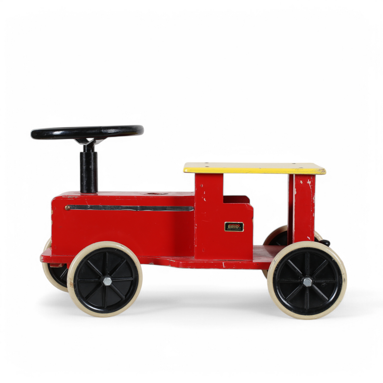 SPARKBIL, bemålat trä, Brio, 1900-tal.