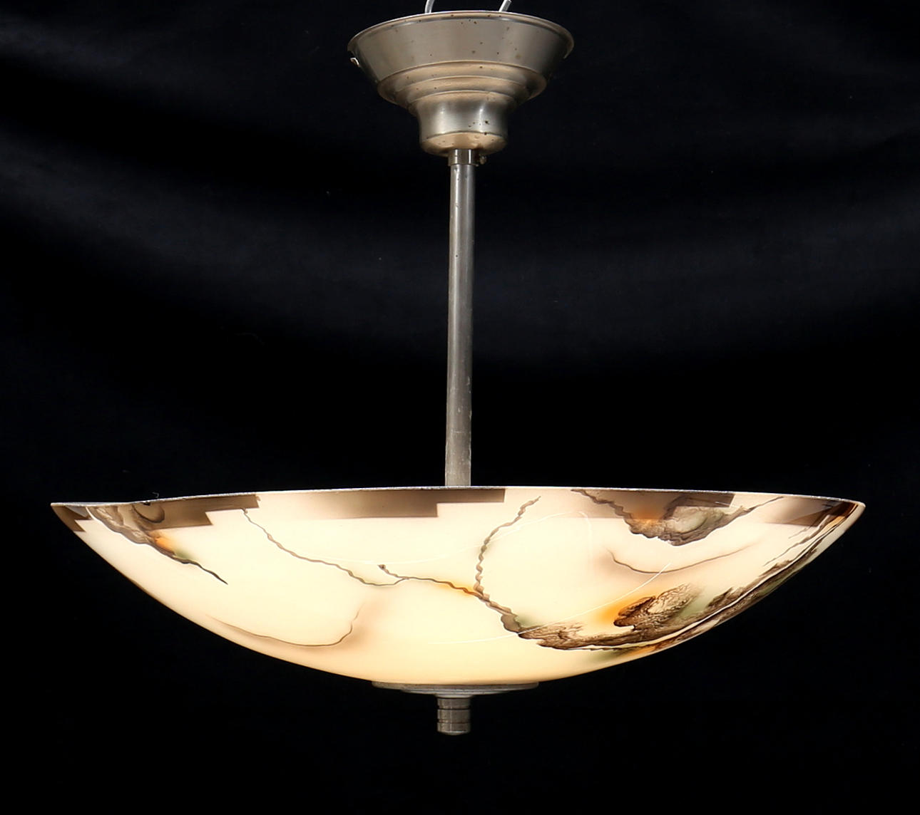 TAKPLAFOND, glas, 1930/40-tal.