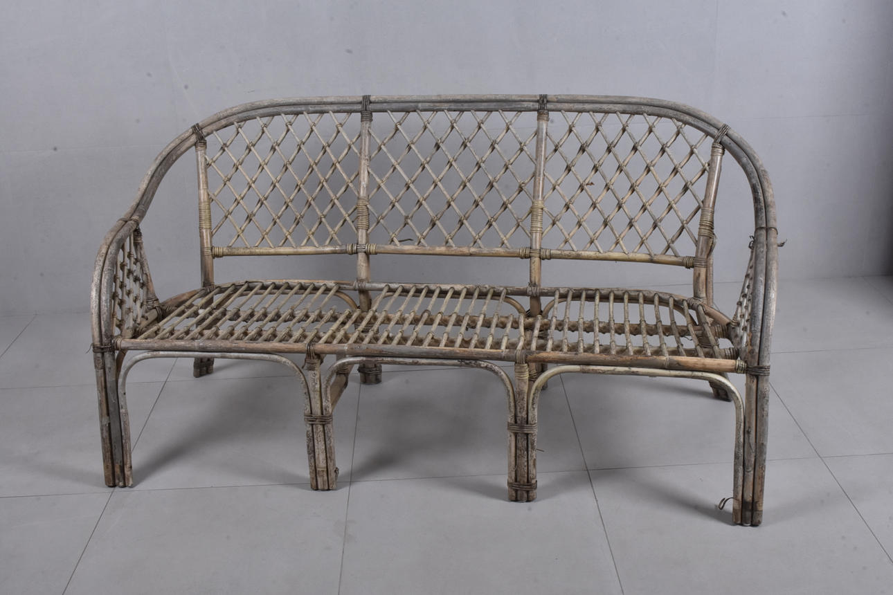 Puutarhasohva, rottinki, 1900-luku.