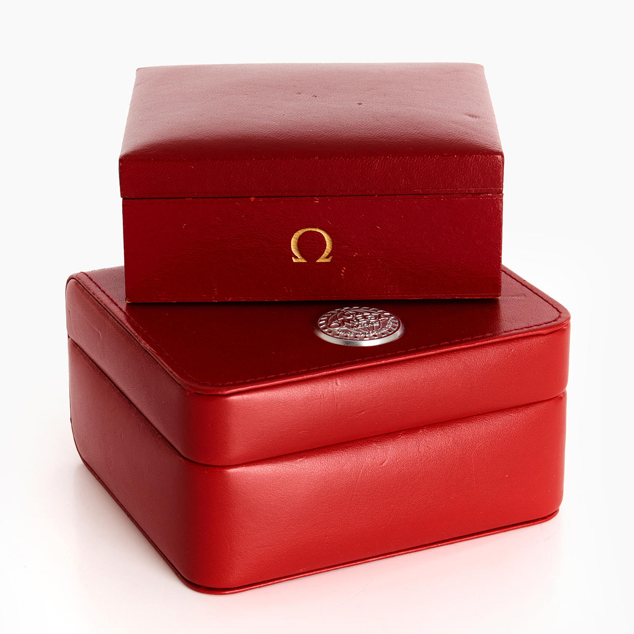 OMEGA, estuches para relojes, 2 piezas.