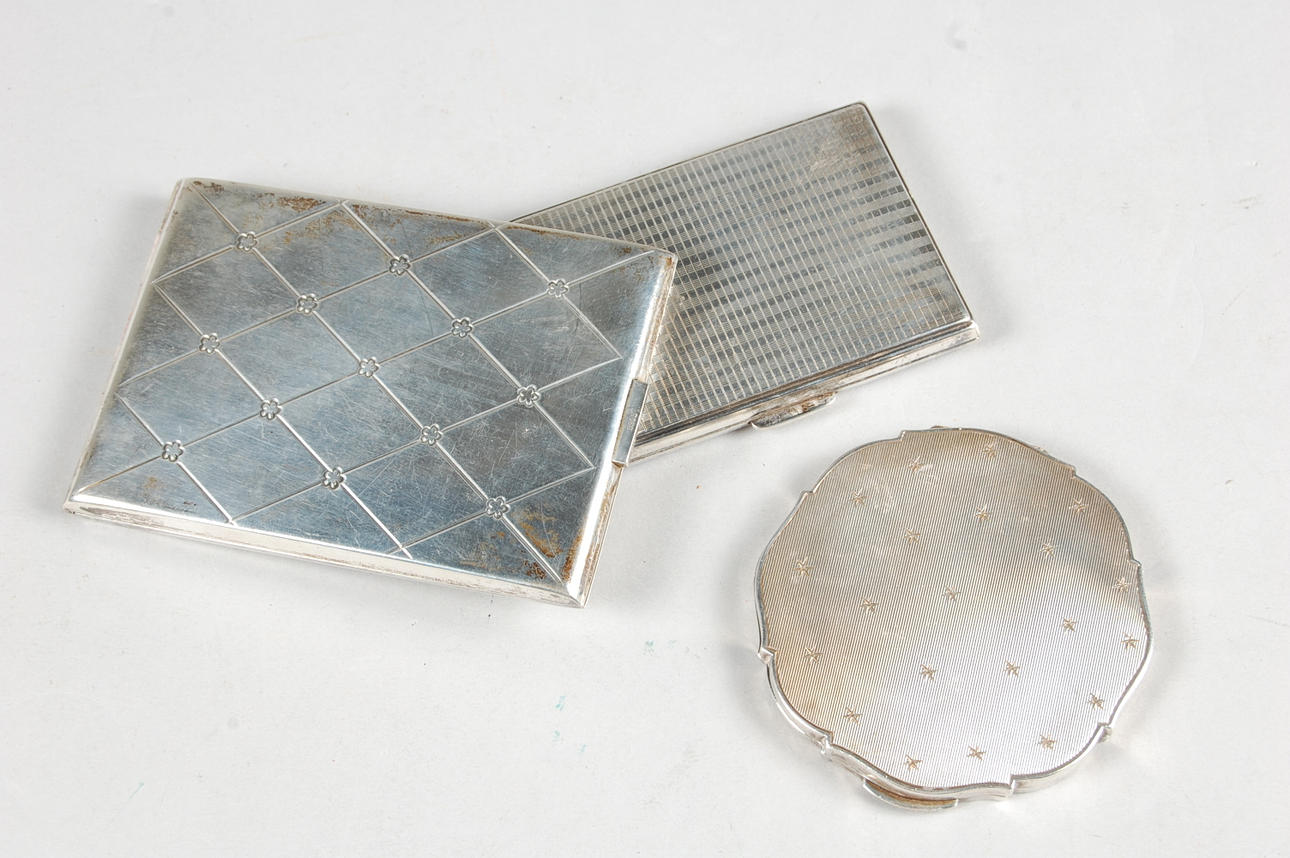 ETUI, 3 delar, silver ,vikt 310 g.