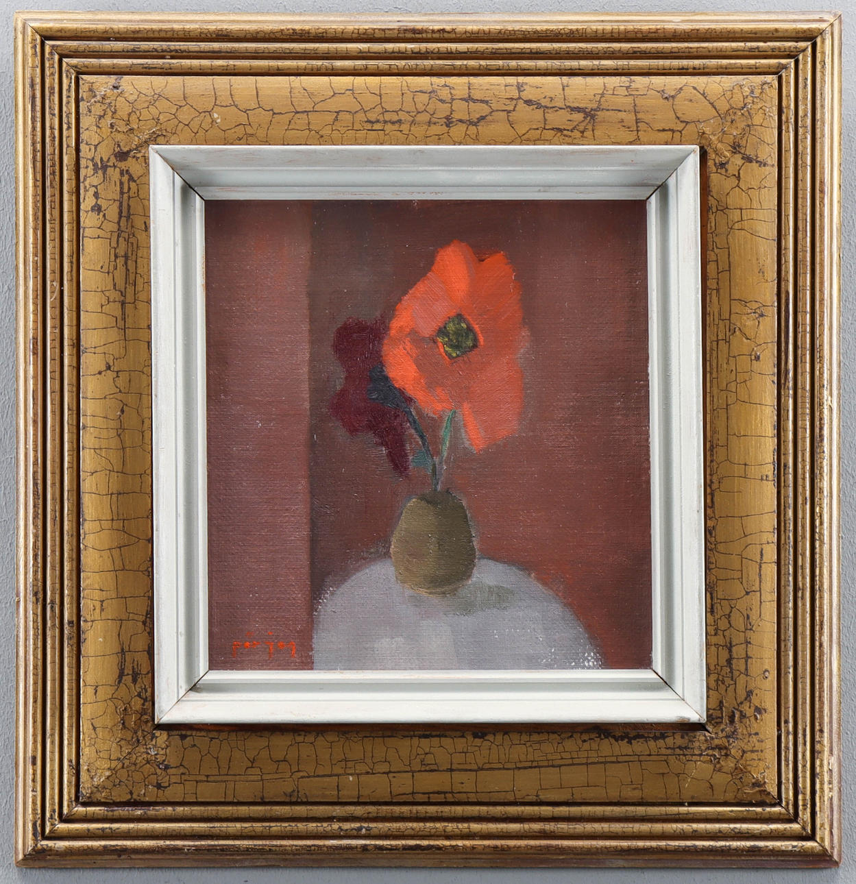 UNIDENTIFIED ARTIST oil on panel, signed. Art - Paintings - Auctionet