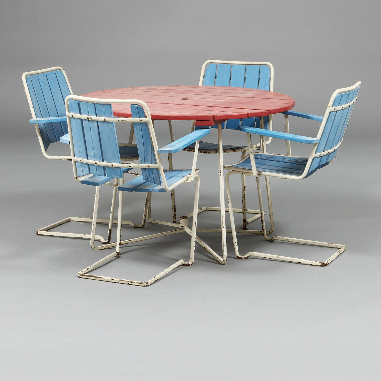 TRÄDGÅRDSMÖBEL, 5 delar, Grythyttan, "Brissago".