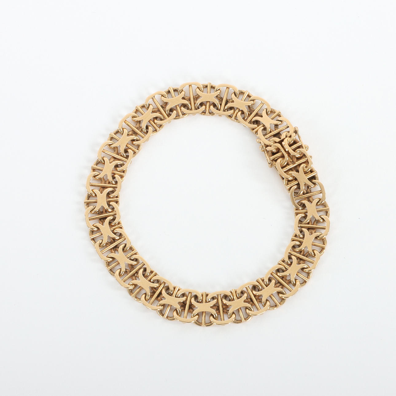 X-LINK MIT STANGE, 18 K Gold, 1969.