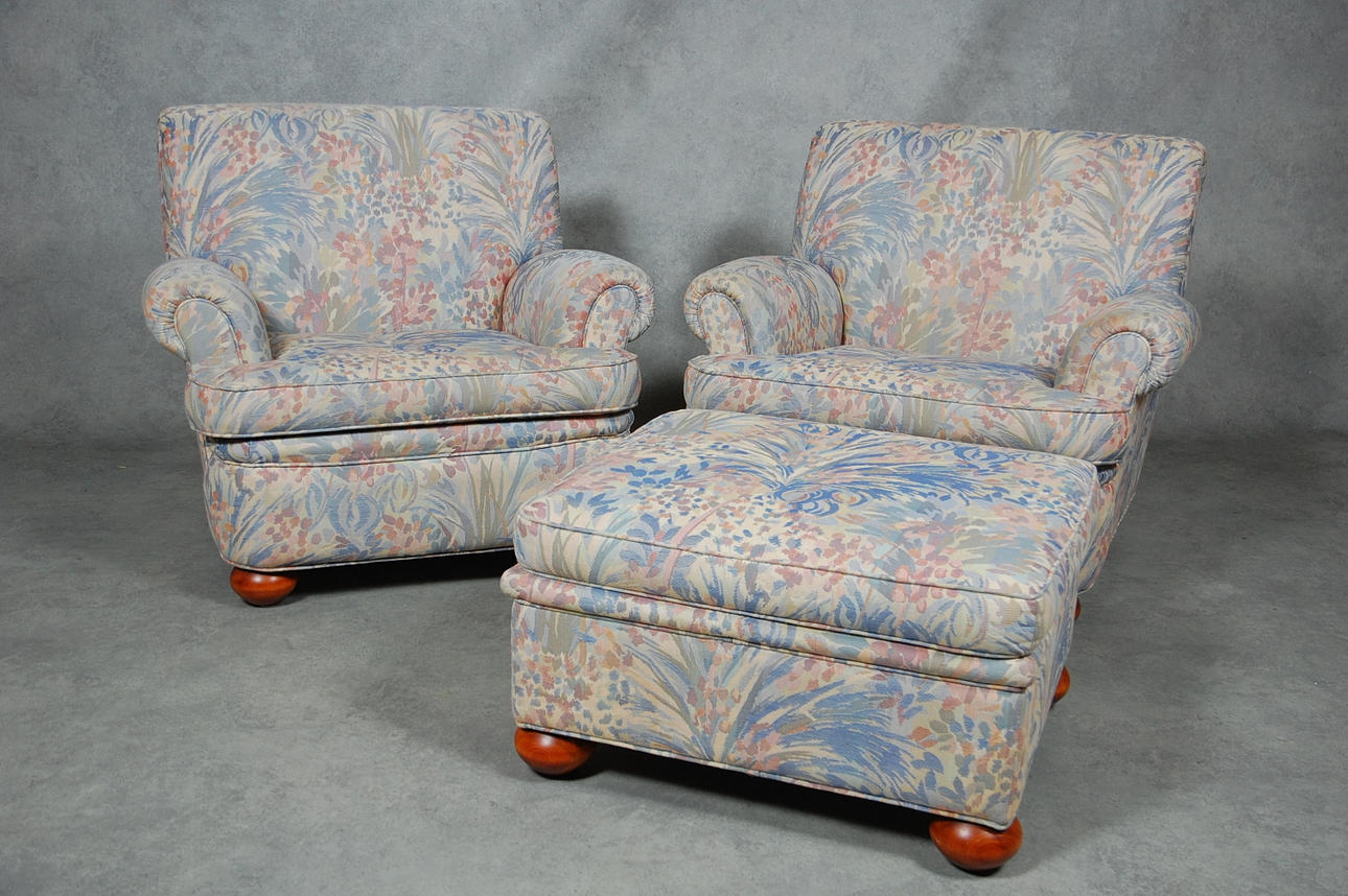 FÅTÖLJER ,FOTPALL, Arne Norell.