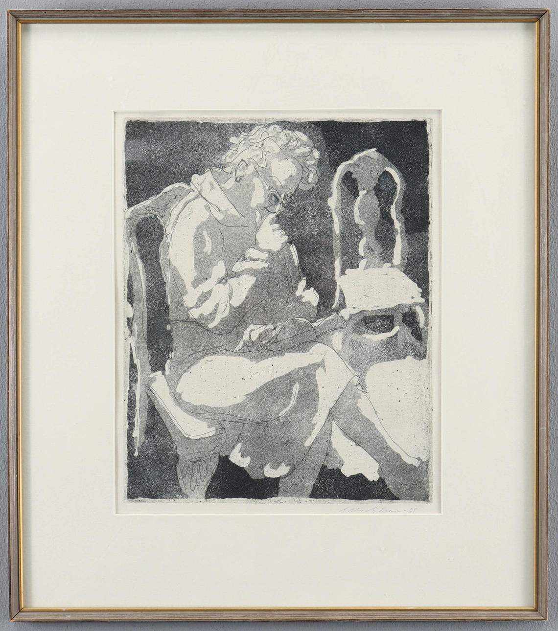 NIKLAS GÖRAN. Sittande dam.