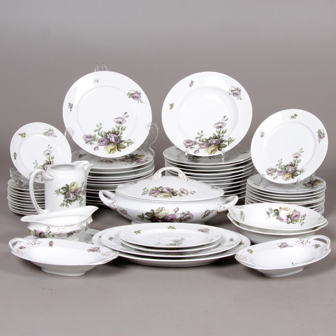 MATSERVIS, 56 delar, porslin, Bavaria, 1900-tal.