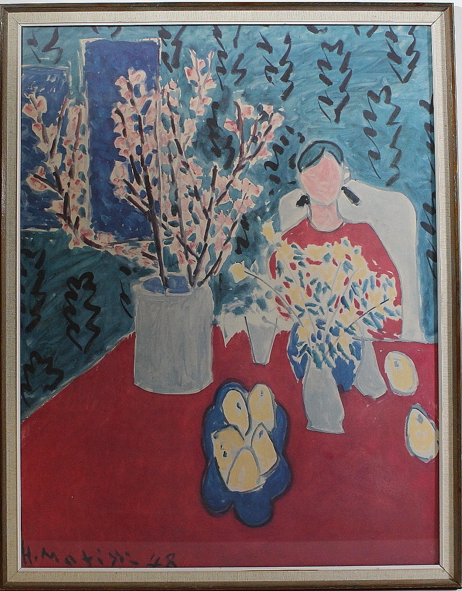 HENRIE MATISSE. tryck (efter) signerad i trycket.