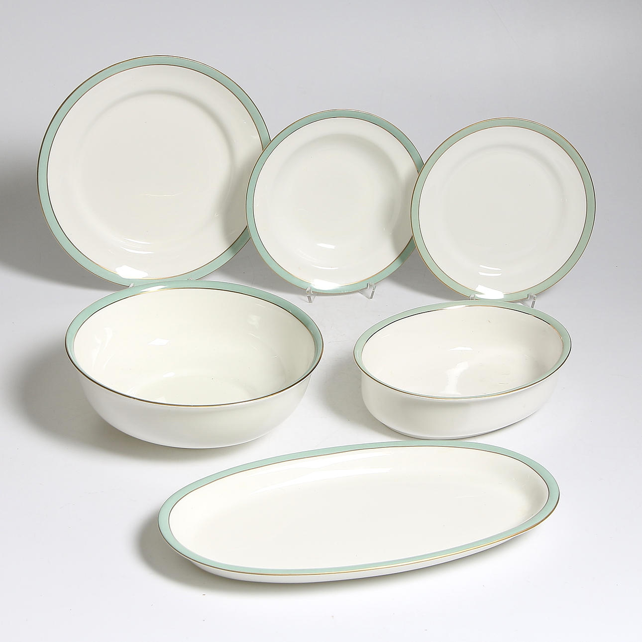 MATSERVIS, porslin, 33 delar, "Florence", Karin Björkquist, Gustavsberg, 1900-tal.