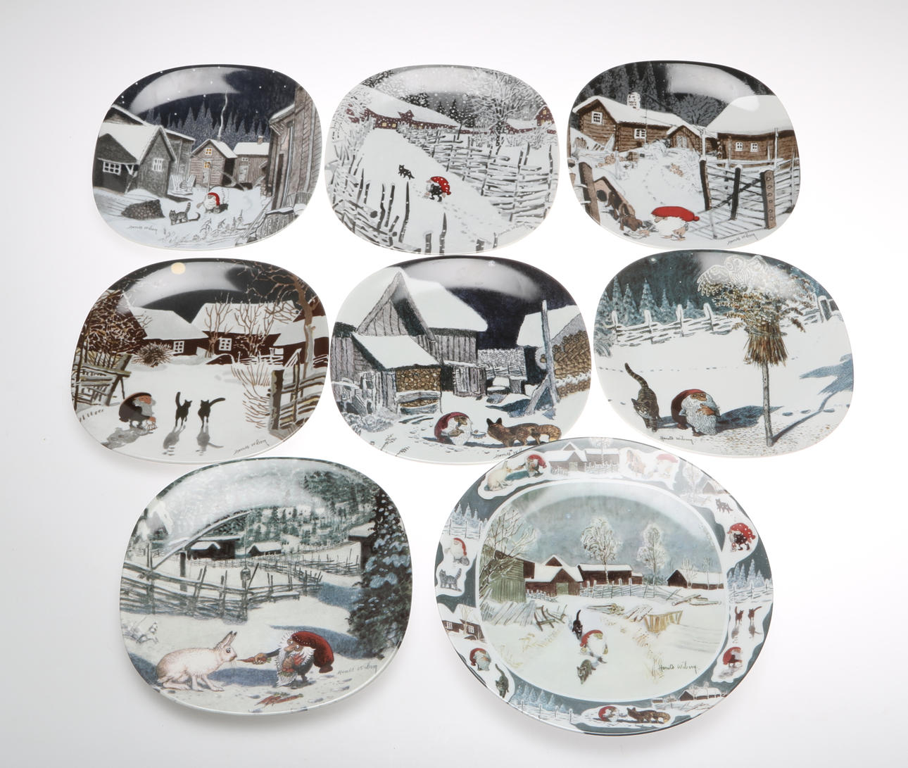 TALLRIKAR, 8 st, porslin, 