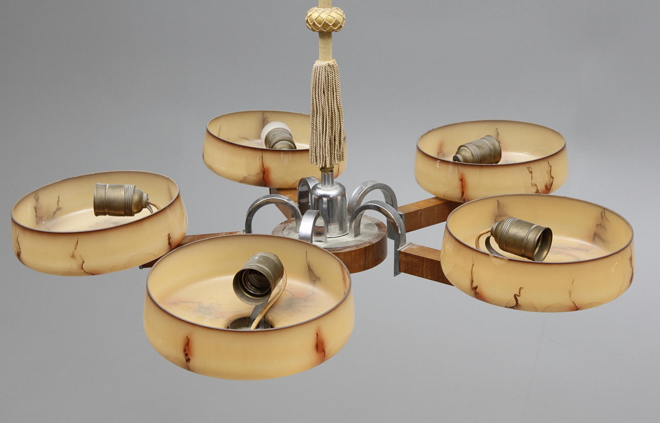 TAKLAMPA, art deco, 1930/40-tal.