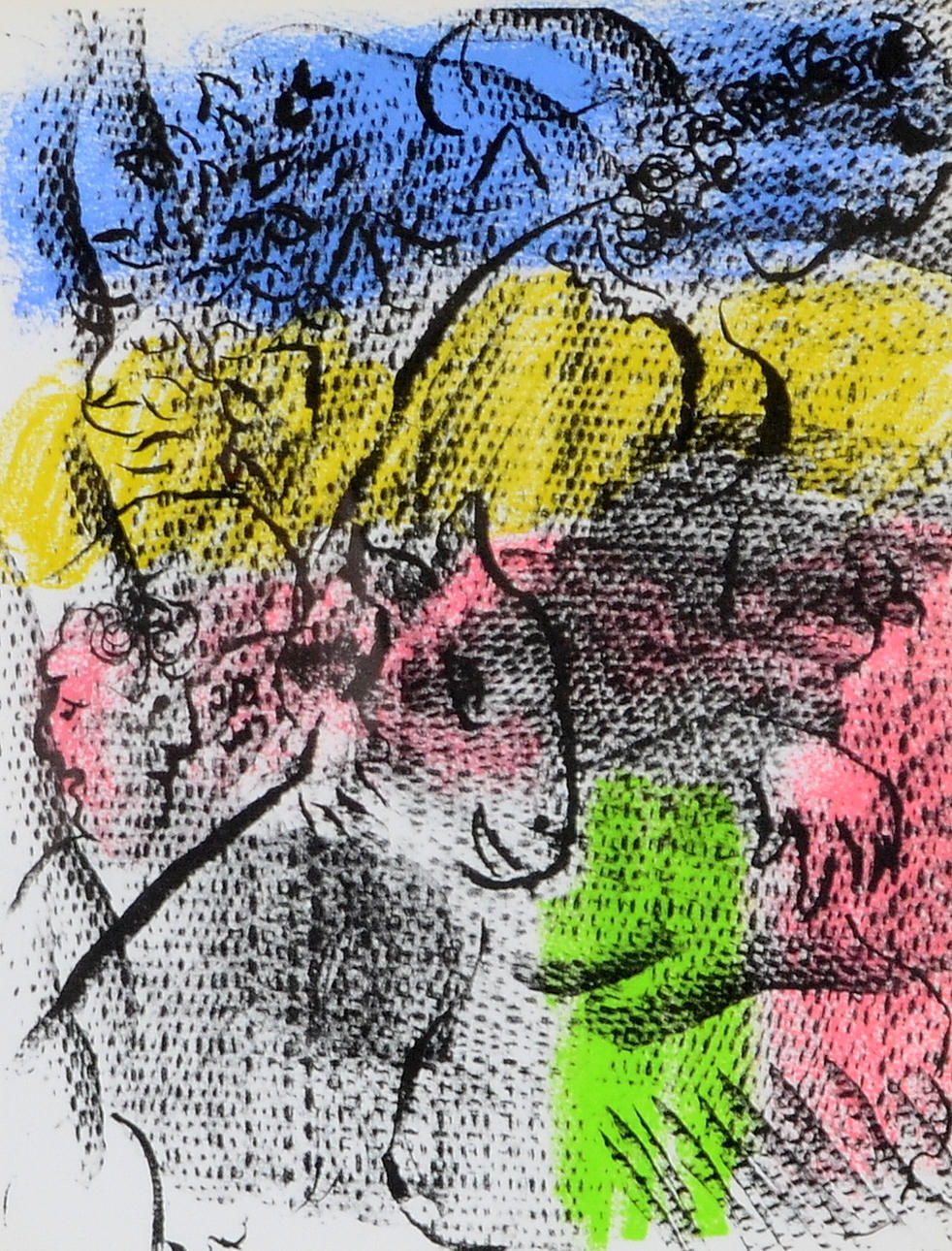 MARC CHAGALL. EFTER. Färglitografi.