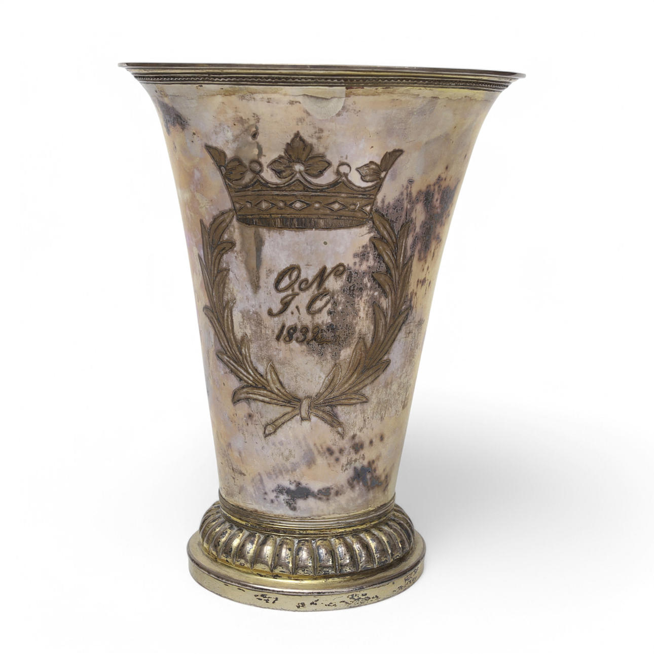 A silver PRISPOKAL, partly gilt, Norlin, Malmö, 1830's.