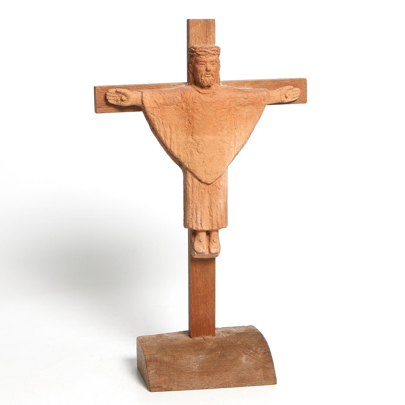 ANNIE WIBERG. Skulptur, terrakotta och trä, signerad, egen verkstad, Höganäs.