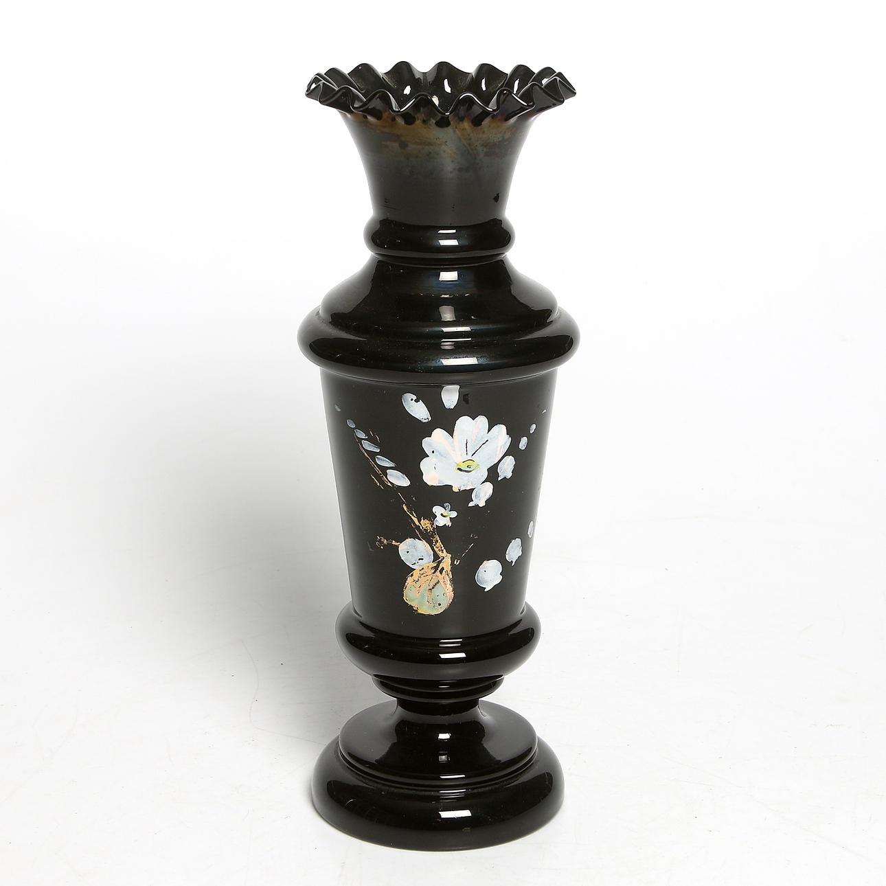 VAS, svart flussglas, 1880-tal.