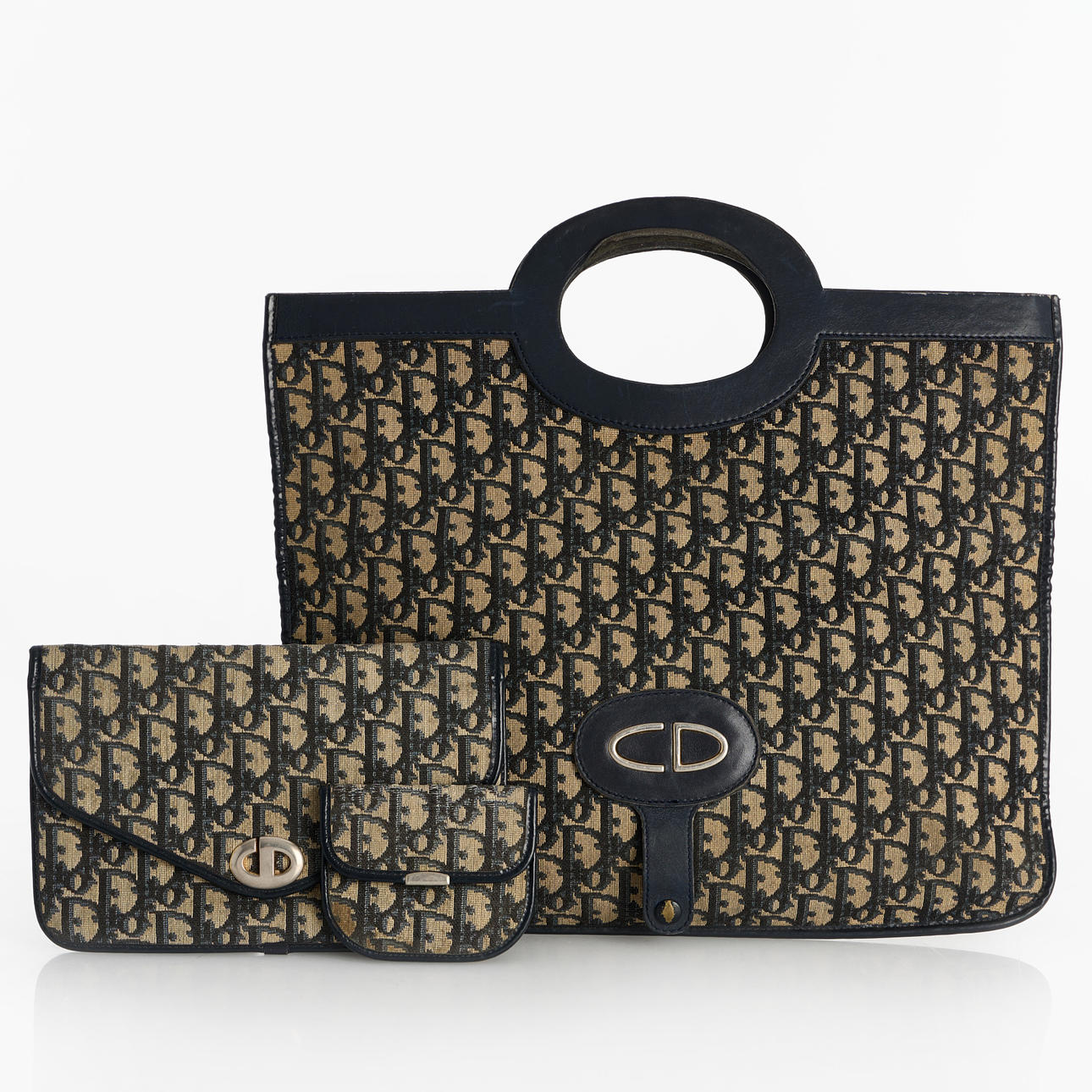 CHRISTIAN DIOR. Treddelt sæt, vintage.