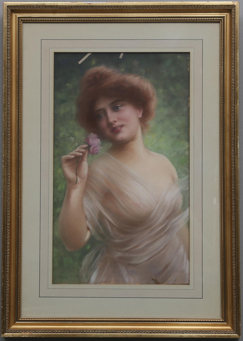 OIDENTIFIERAD KONSTNÄR. Pastell, signerad O Richster och daterad 1905.