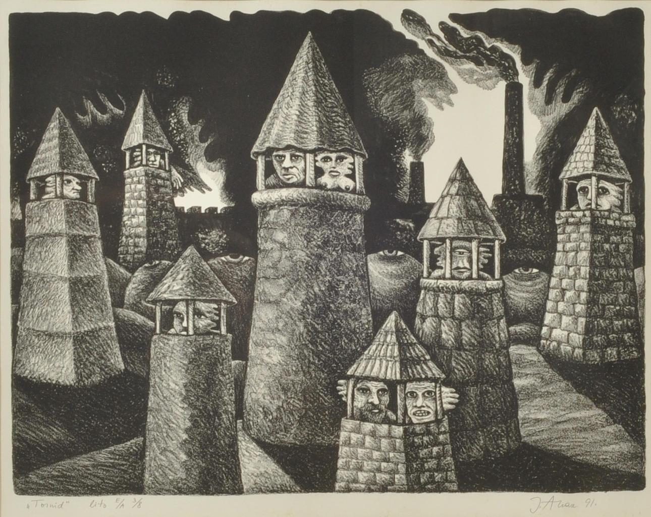 JÜRI ARRAK. GEBOREN 1936 TALLINN, LEBT UND ARBEITET EBENDA. Tornid.