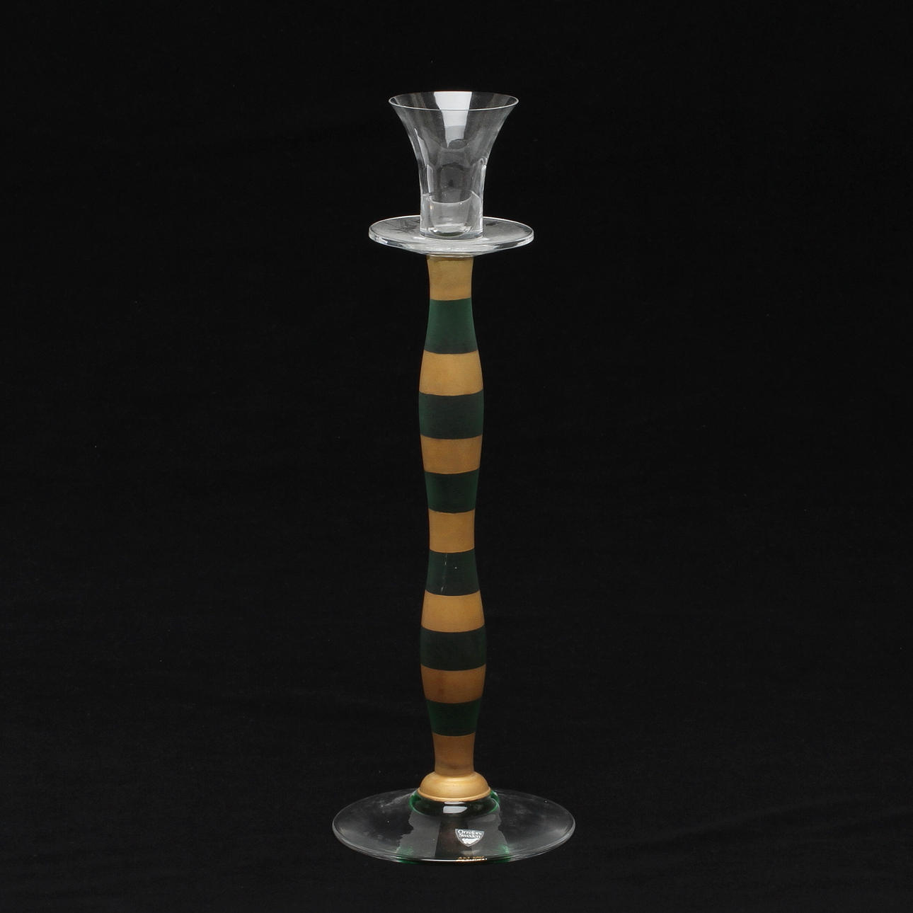 LJUSSTAKE, glas, "Celeste", Anne Nilsson, Orrefors.