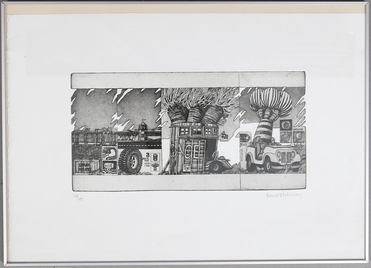 BENGT BÖCKMAN. etsning, signerad och numrerad 118/199.