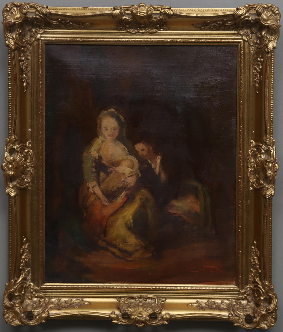 NICOLAI COSTER. Olja på duk, signerad.