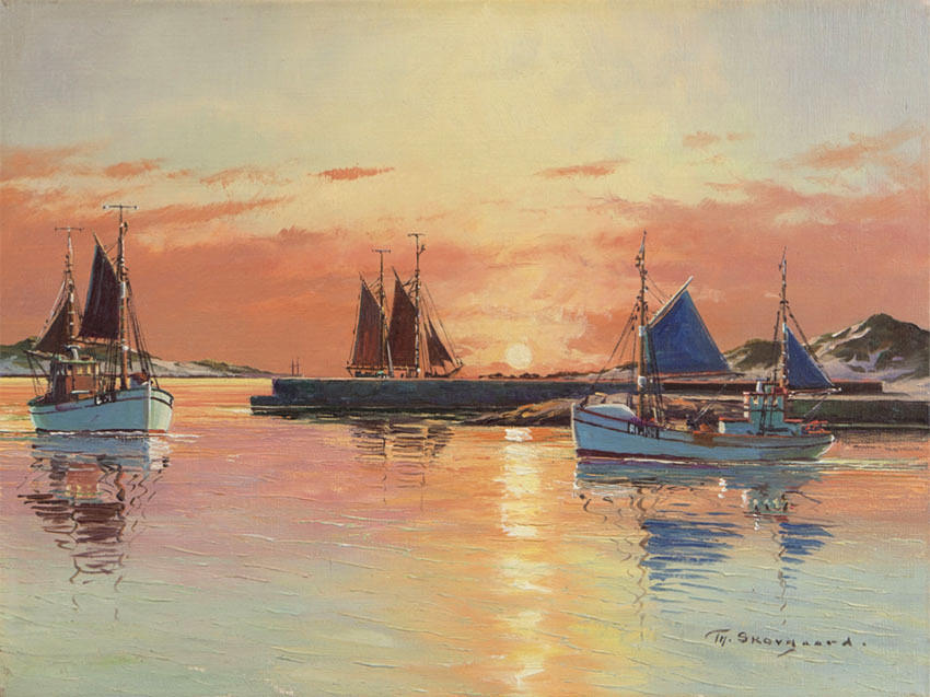 UNBEKANNTER KÜNSTLER. oljemålning, signerad.