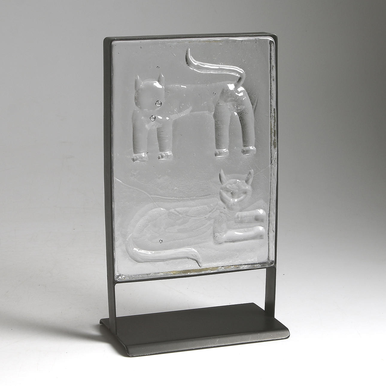 SKULPTUR, glas, sannolikt Erik Höglund, Boda.