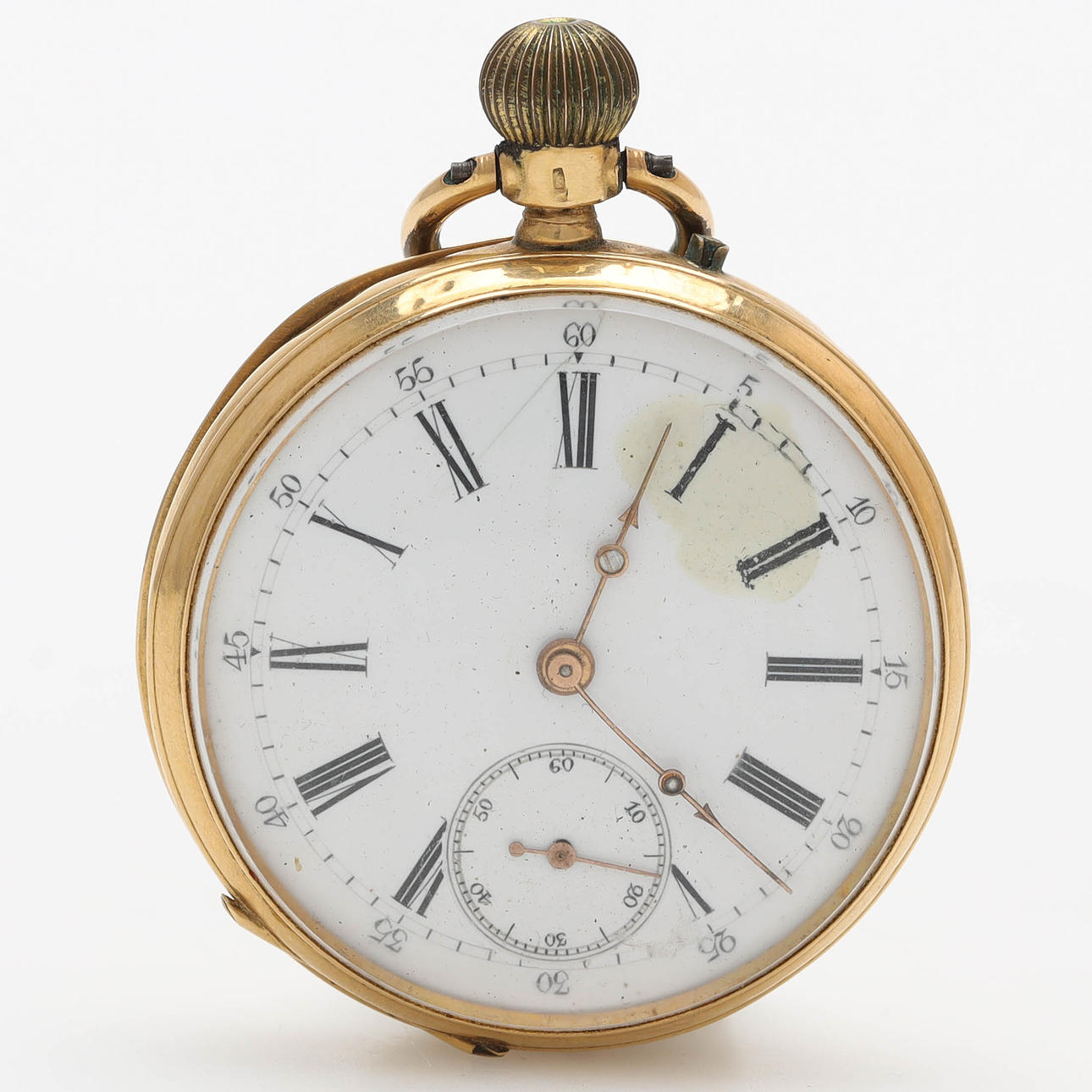 A pocket watch, 18K gold, 20th century.