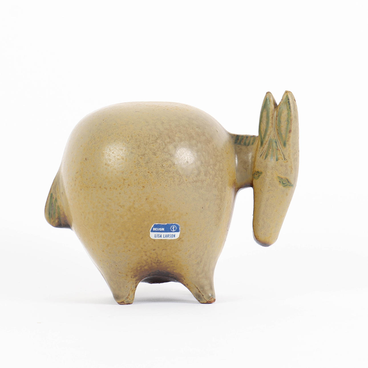 LISA LARSON. Figurine “Donkey”, stoneware, Gustavsberg.