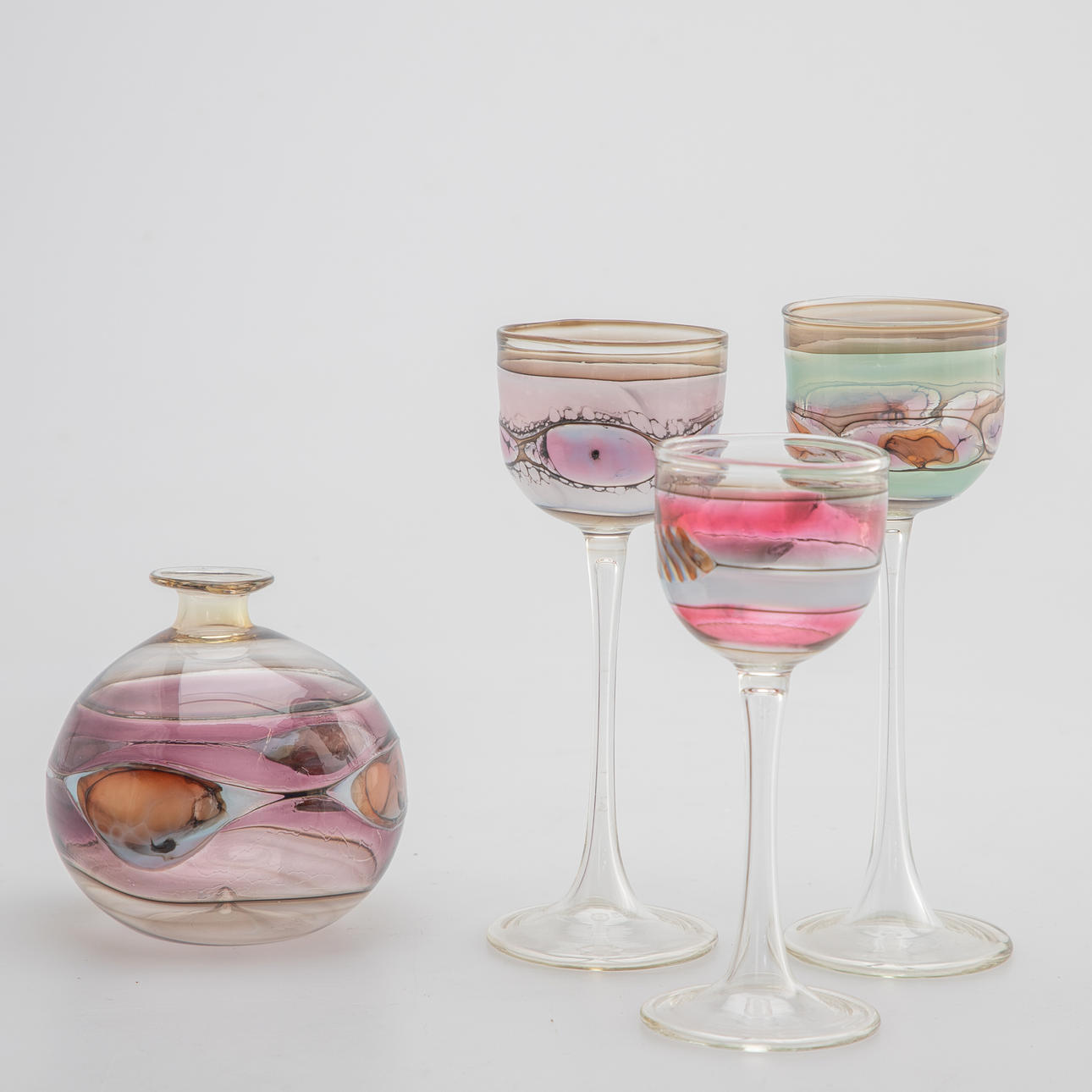 PAVEL MOLNAR. Molár Studio. Liqueur set, 4 pcs.