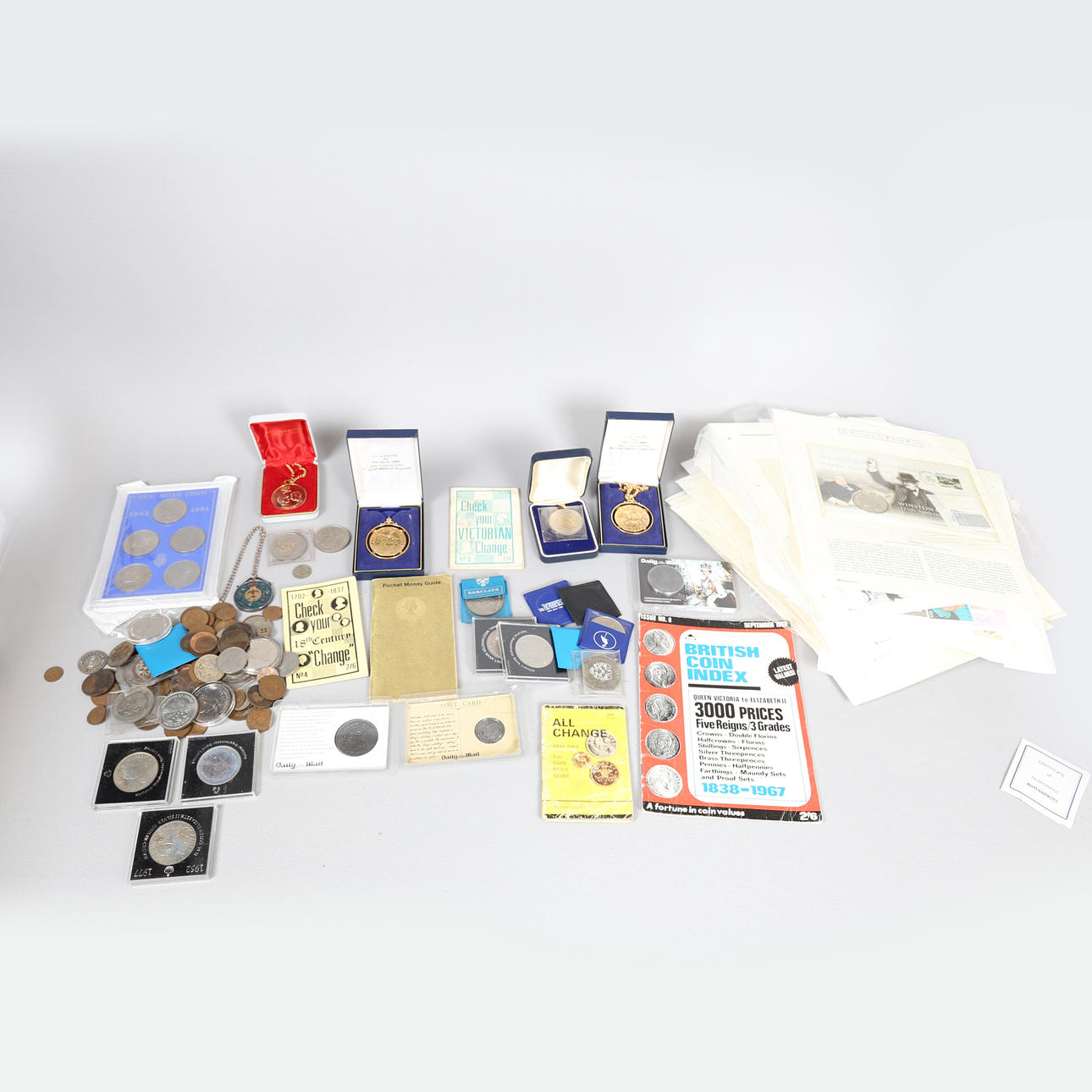 WESTMINSTERMØNTER/FRIMÆRKESÆT.