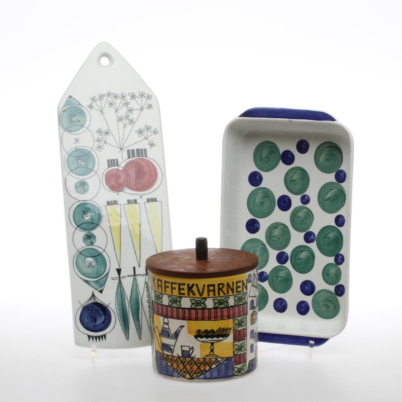 PARTI PORSLIN, 3 delar, Gustavsberg, Rörstrand samt Jie, 1900-talets mitt.