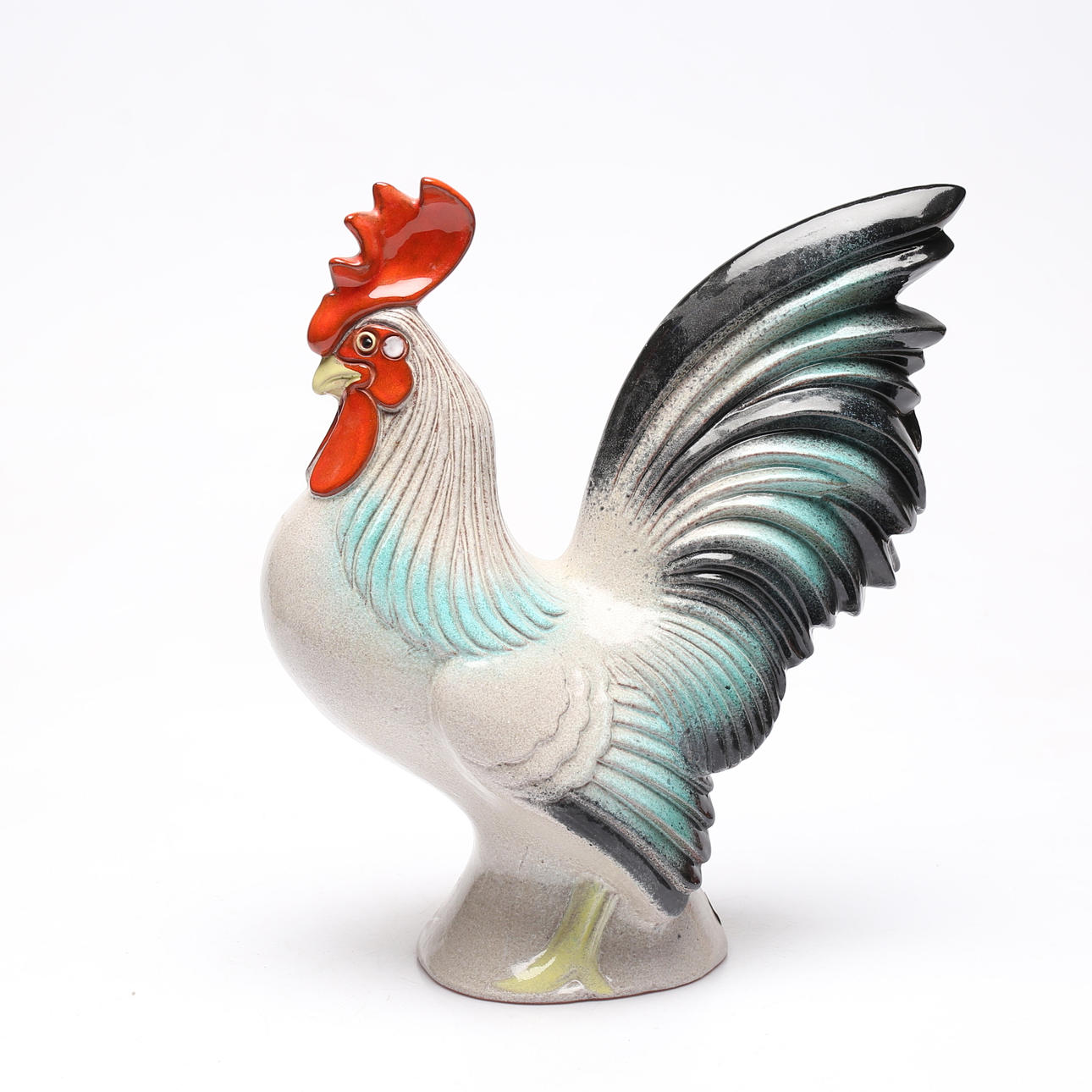 THOMAS HELLSTRÖM, ein keramischer Hahn, Nittsjö.