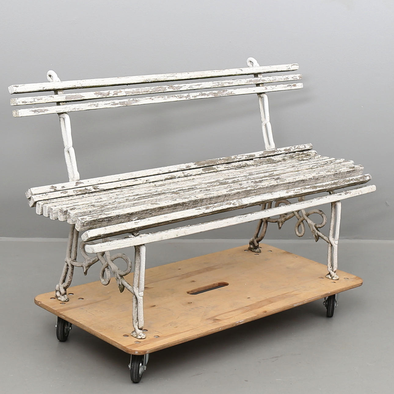 TRÄDGÅRDSSOFFA, gjutjärn och trä, 1900-talets första hälft.