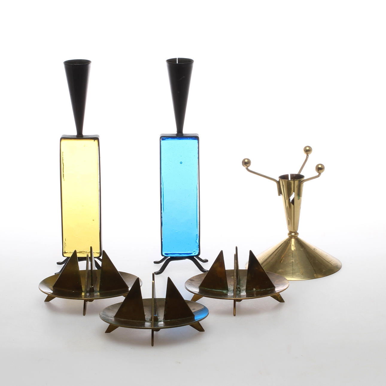 LJUSSTAKAR, 6 st, bland annat Pierre Forsell Skultuna.