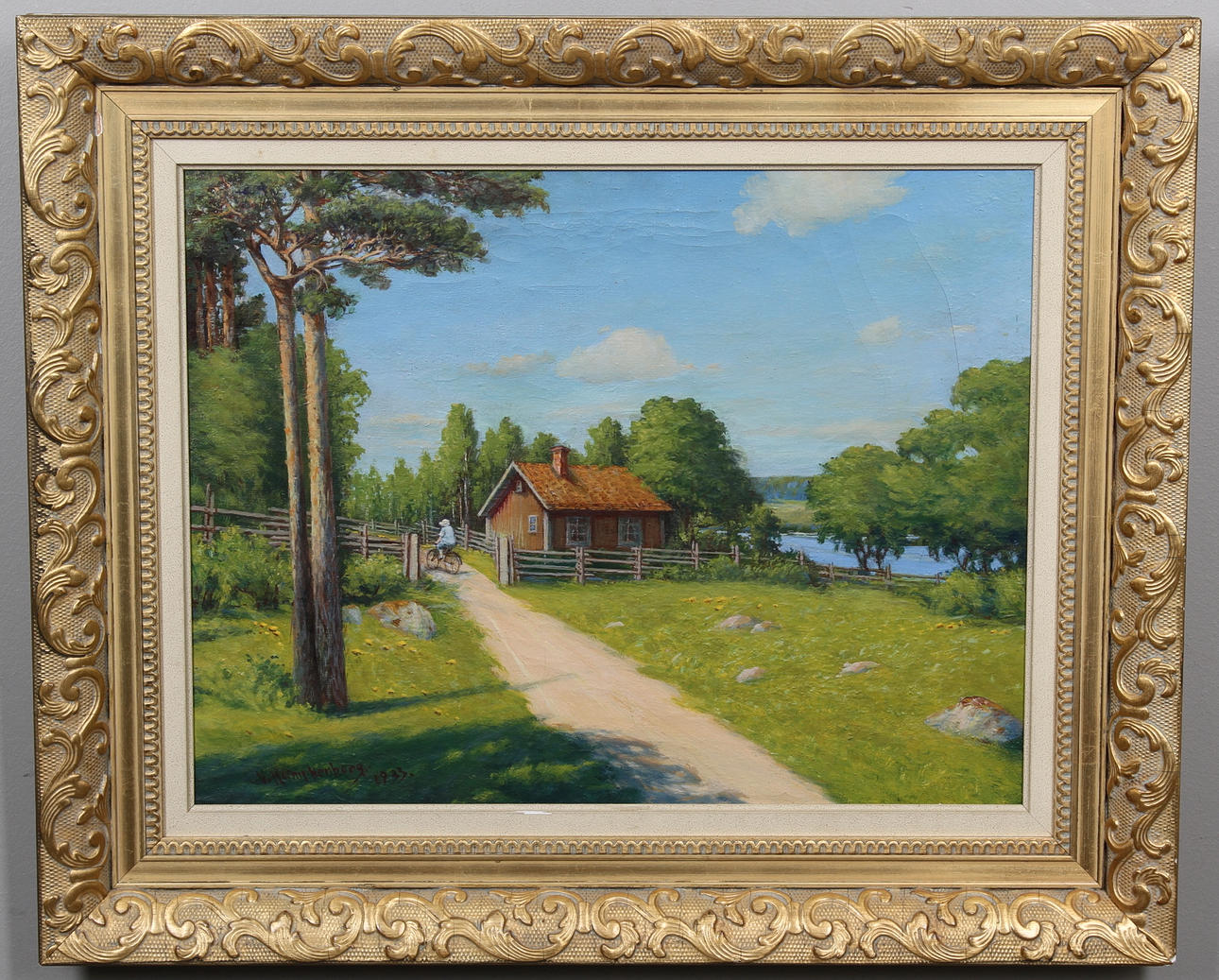 OKÄND KONSTNÄR. olja på duk, signerad och daterad 1933.