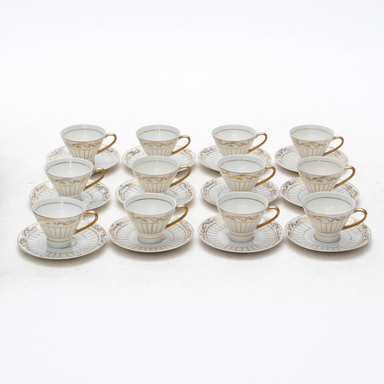 COFFEE CUPS, with saucer, 12 pcs, Terra.