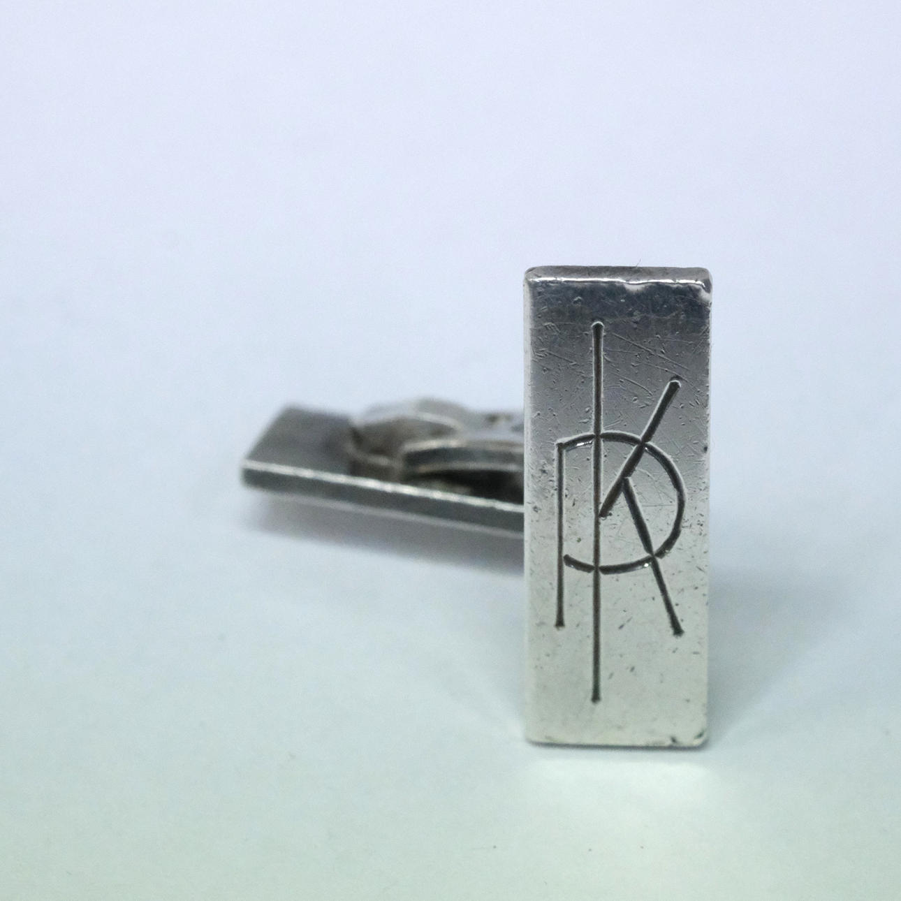 WIWEN NILSSON. A CUFFLINK. SILVER. AN ODD PART.