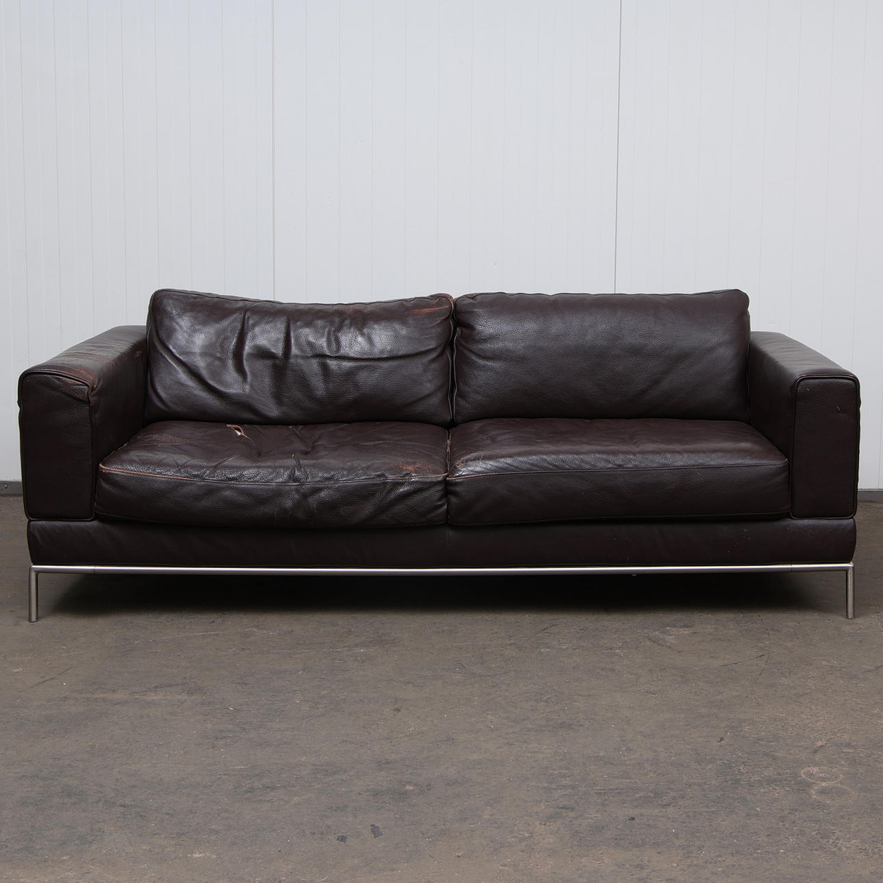 SOFÁ, cuero marrón, IKEA «Arild» 19/2000s.